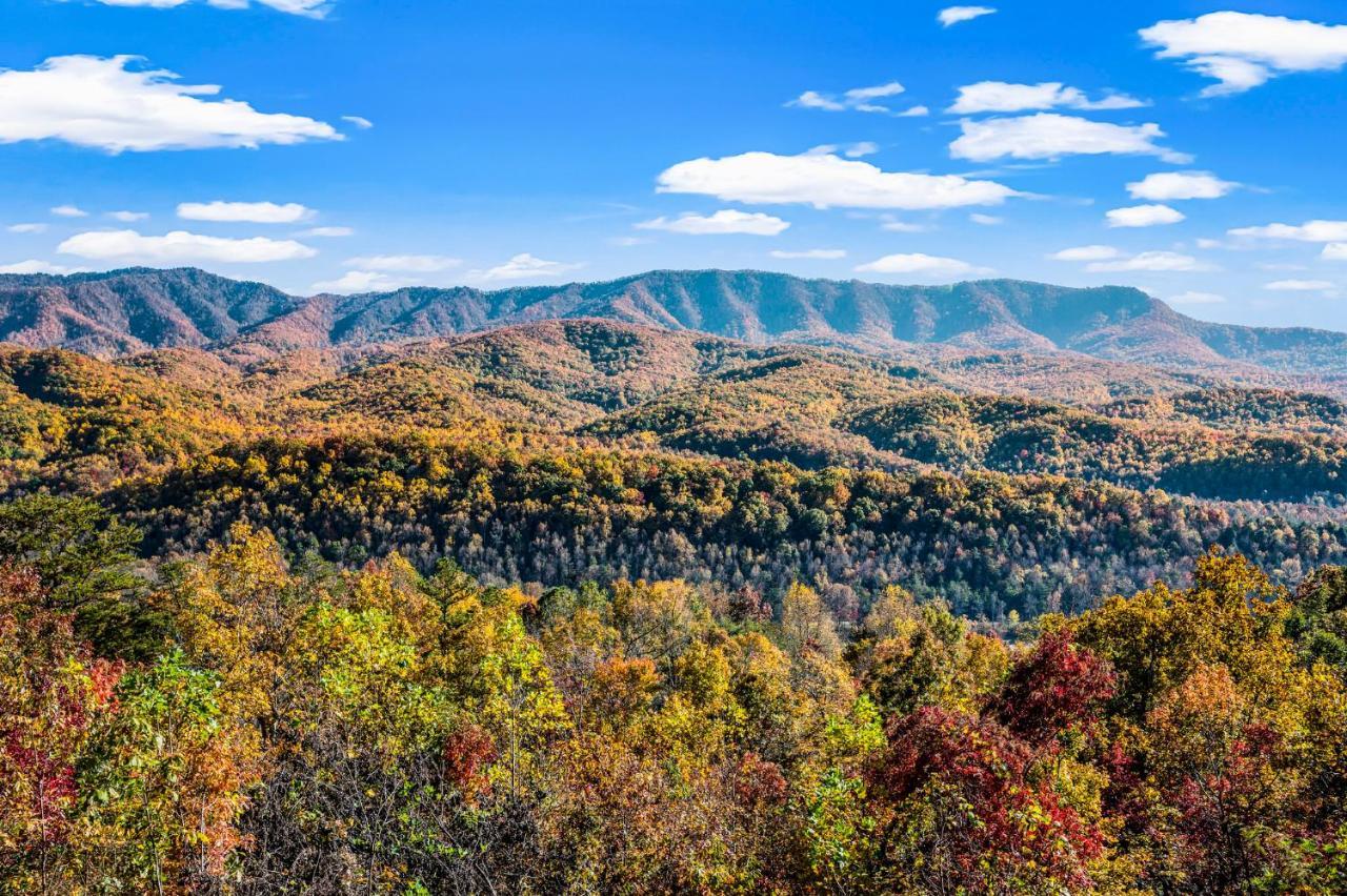 Barenberg Cabin - Secluded Unobstructed Panoramic Smoky Mountains View With Two Master Suites, Loft Game Room, And Hot Tub جاتلينبرج المظهر الخارجي الصورة